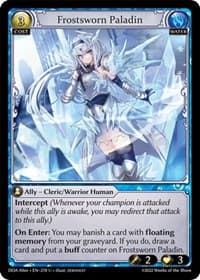 Frostsworn Paladin - Grand Archive TCG Dawn of Ashes Alter Edition trading card