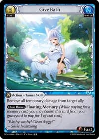 Give Bath - Grand Archive TCG Dawn of Ashes Alter Edition trading card