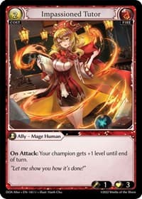 Impassioned Tutor - Grand Archive TCG Dawn of Ashes Alter Edition trading card