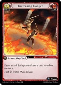 Increasing Danger - Grand Archive TCG Dawn of Ashes Alter Edition trading card