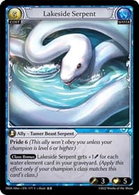 Lakeside Serpent - Grand Archive TCG Dawn of Ashes Alter Edition trading card