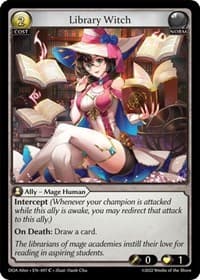 Library Witch - Grand Archive TCG Dawn of Ashes Alter Edition trading card