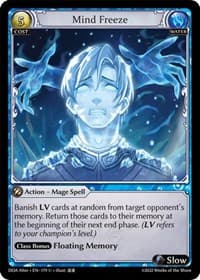 Mind Freeze - Grand Archive TCG Dawn of Ashes Alter Edition trading card