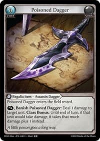 Poisoned Dagger - Grand Archive TCG Dawn of Ashes Alter Edition trading card