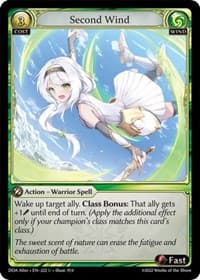 Second Wind - Grand Archive TCG Dawn of Ashes Alter Edition trading card