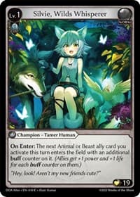 Silvie, Wilds Whisperer - Grand Archive TCG Dawn of Ashes Alter Edition trading card