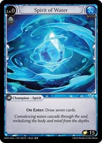 Spirit of Water - Grand Archive TCG Dawn of Ashes Alter Edition trading card