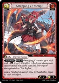 Strapping Conscript - Grand Archive TCG Dawn of Ashes Alter Edition trading card