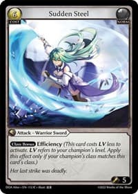 Sudden Steel - Grand Archive TCG Dawn of Ashes Alter Edition trading card