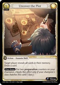 Uncover the Plot - Grand Archive TCG Dawn of Ashes Alter Edition trading card