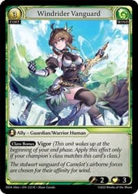 Windrider Vanguard - Grand Archive TCG Dawn of Ashes Alter Edition trading card