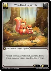 Woodland Squirrels - Grand Archive TCG Dawn of Ashes Alter Edition trading card