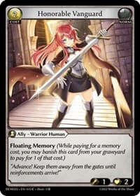 Honorable Vanguard - Grand Archive TCG 2022 Demo Deck trading card