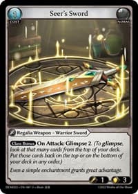 Seer's Sword - Grand Archive TCG 2022 Demo Deck trading card