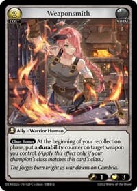 Weaponsmith - Grand Archive TCG 2022 Demo Deck trading card