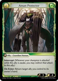 Aesan Protector - Grand Archive TCG Dawn of Ashes Prelude trading card