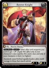 Banner Knight - Grand Archive TCG Dawn of Ashes Prelude trading card