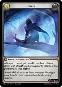 Conceal - Grand Archive TCG Dawn of Ashes Prelude trading card