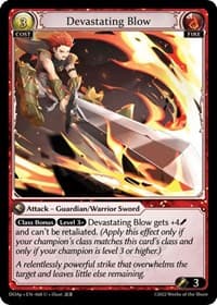 Devastating Blow - Grand Archive TCG Dawn of Ashes Prelude trading card