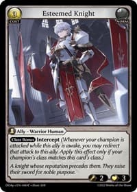 Esteemed Knight - Grand Archive TCG Dawn of Ashes Prelude trading card