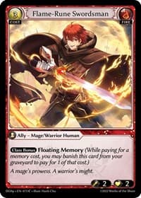 Flame-Rune Swordsman - Grand Archive TCG Dawn of Ashes Prelude trading card