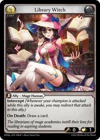 Library Witch - Grand Archive TCG Dawn of Ashes Prelude trading card