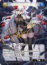 Nia, Mistveiled Scout - Grand Archive TCG Dawn of Ashes Event Pack trading card