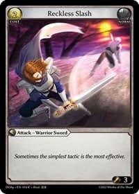 Reckless Slash - Grand Archive TCG Dawn of Ashes Prelude trading card