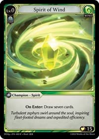 Spirit of Wind - Grand Archive TCG Dawn of Ashes Prelude trading card