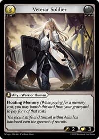 Veteran Soldier - Grand Archive TCG Dawn of Ashes Prelude trading card
