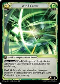 Wind Cutter - Grand Archive TCG Dawn of Ashes Prelude trading card