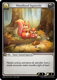 Woodland Squirrels - Grand Archive TCG Dawn of Ashes Prelude trading card