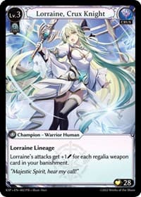 Lorraine, Crux Knight - Grand Archive TCG Kickstarter Promotional Cards trading card