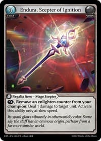 Endura, Scepter of Ignition - Grand Archive TCG Kickstarter Promotional Cards trading card