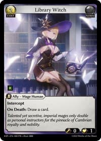 Library Witch - Grand Archive TCG Kickstarter Promotional Cards trading card