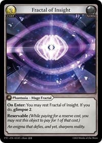 Fractal of Insight - Grand Archive TCG Fractured Crown trading card