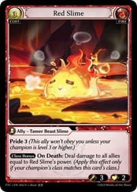 Red Slime - Grand Archive TCG Fractured Crown trading card