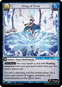 Song of Frost - Grand Archive TCG Fractured Crown trading card