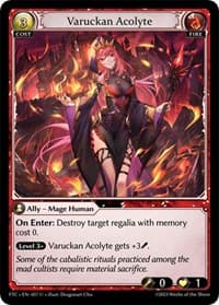 Varuckan Acolyte - Grand Archive TCG Fractured Crown trading card