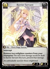 Barrier Servant - Grand Archive TCG Supporter Pack 1 trading card