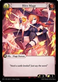 Blitz Mage - Grand Archive TCG Supporter Pack 1 trading card