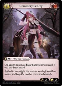 Cemetery Sentry - Grand Archive TCG Supporter Pack 1 trading card