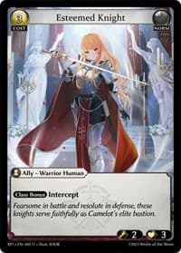 Esteemed Knight - Grand Archive TCG Supporter Pack 1 trading card