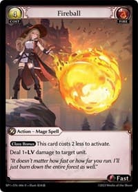 Fireball - Grand Archive TCG Supporter Pack 1 trading card