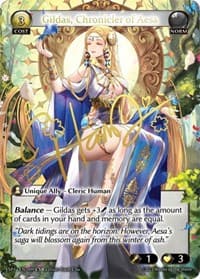 Gildas, Chronicler of Aesa (CSR) - Grand Archive TCG Supporter Pack 1 trading card