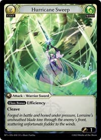 Hurricane Sweep - Grand Archive TCG Supporter Pack 1 trading card