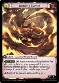 Rending Flames - Grand Archive TCG Supporter Pack 1 trading card
