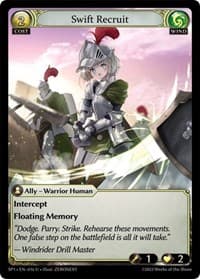 Swift Recruit - Grand Archive TCG Supporter Pack 1 trading card