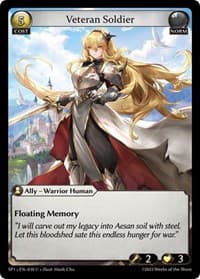 Veteran Soldier - Grand Archive TCG Supporter Pack 1 trading card