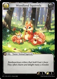 Woodland Squirrels - Grand Archive TCG Supporter Pack 1 trading card